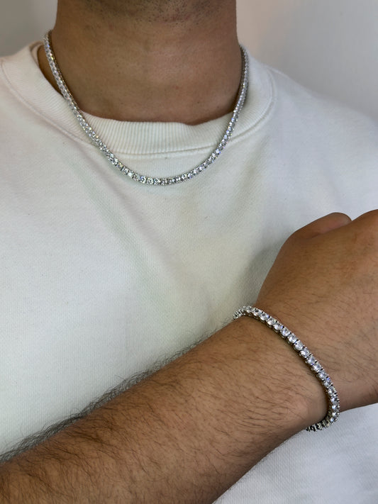 Tennis Ketting & Armband Set – Cubisch Zirkonia